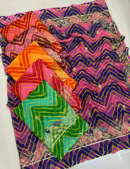 Zik zek Leriya with Mor work