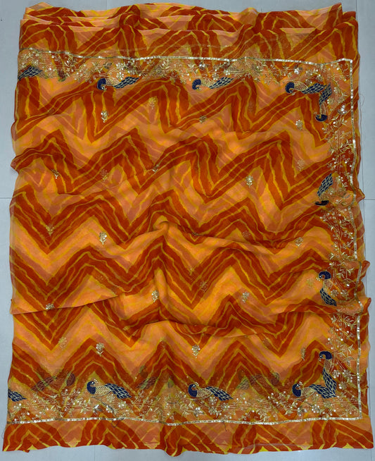 Zik zek Leriya with Mor work