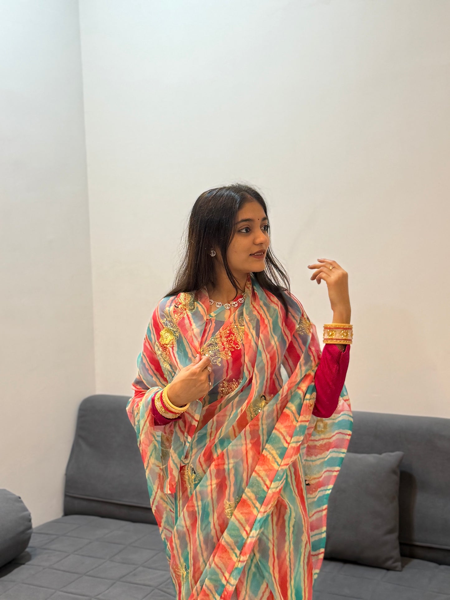 Leriya with Mor work