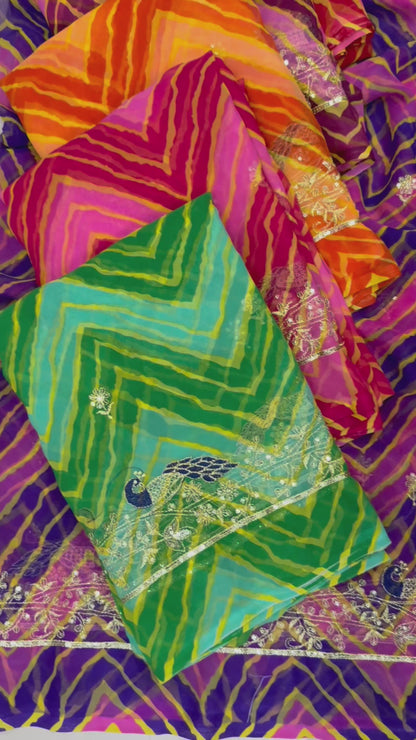 Zik zek Leriya with Mor work