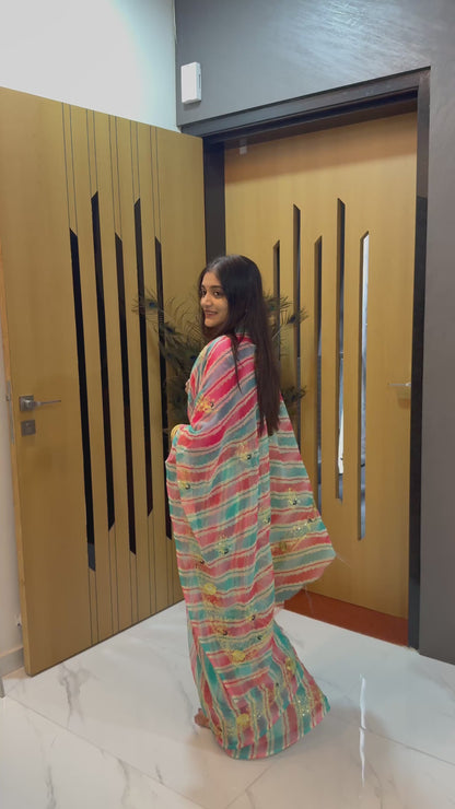 Leriya with Mor work